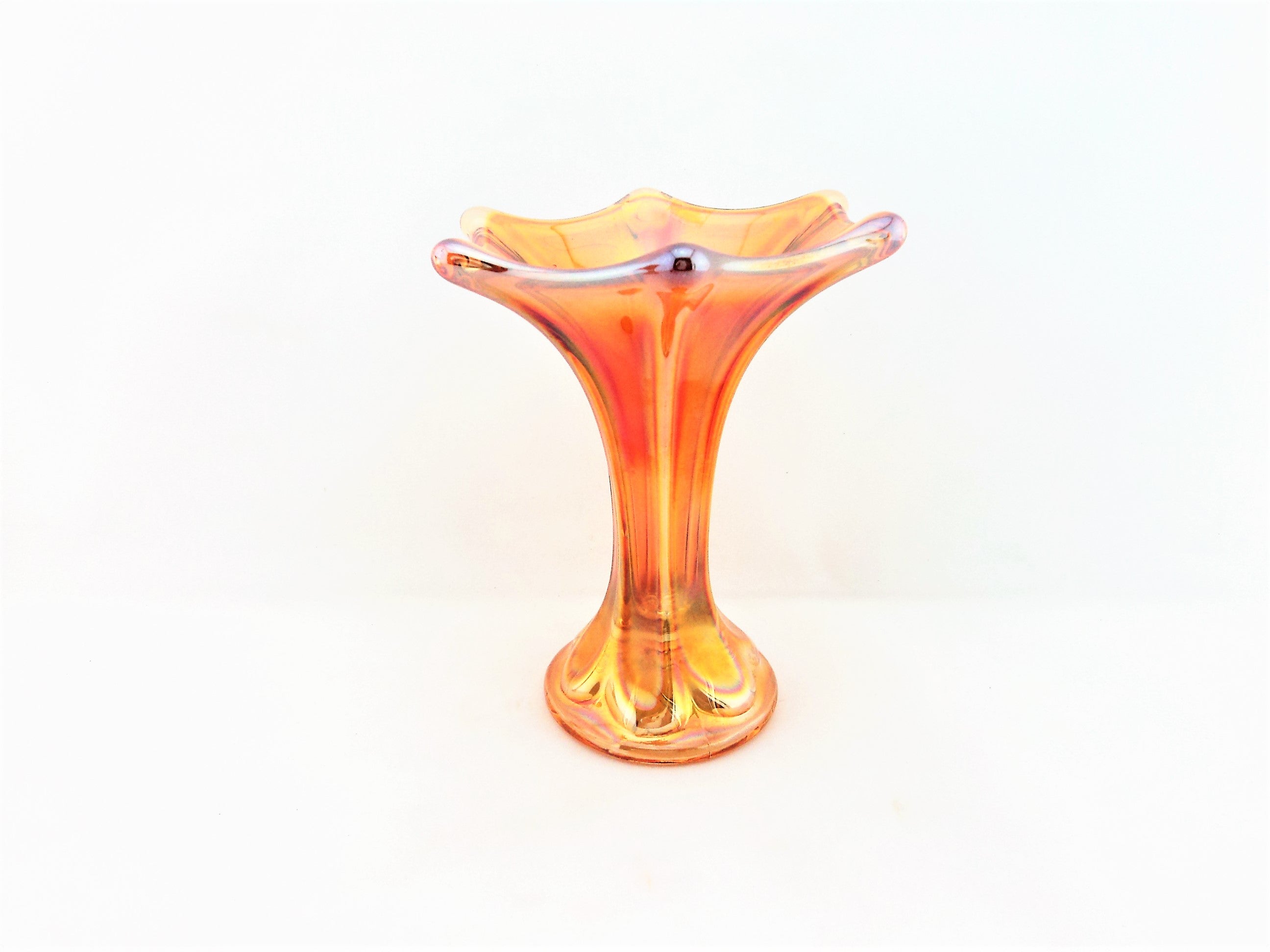 Vintage Fenton Marigold Morning Glory Vase