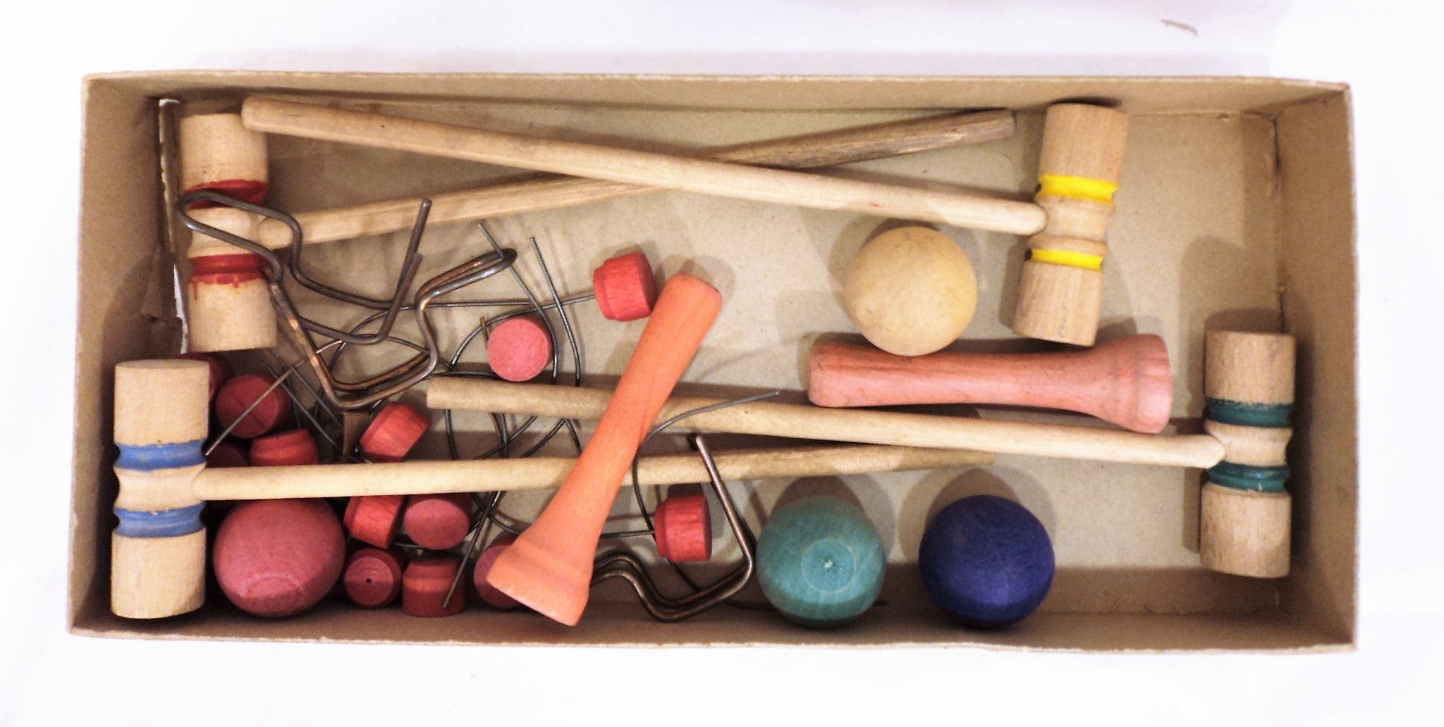 Antique Table Croquet Game Set