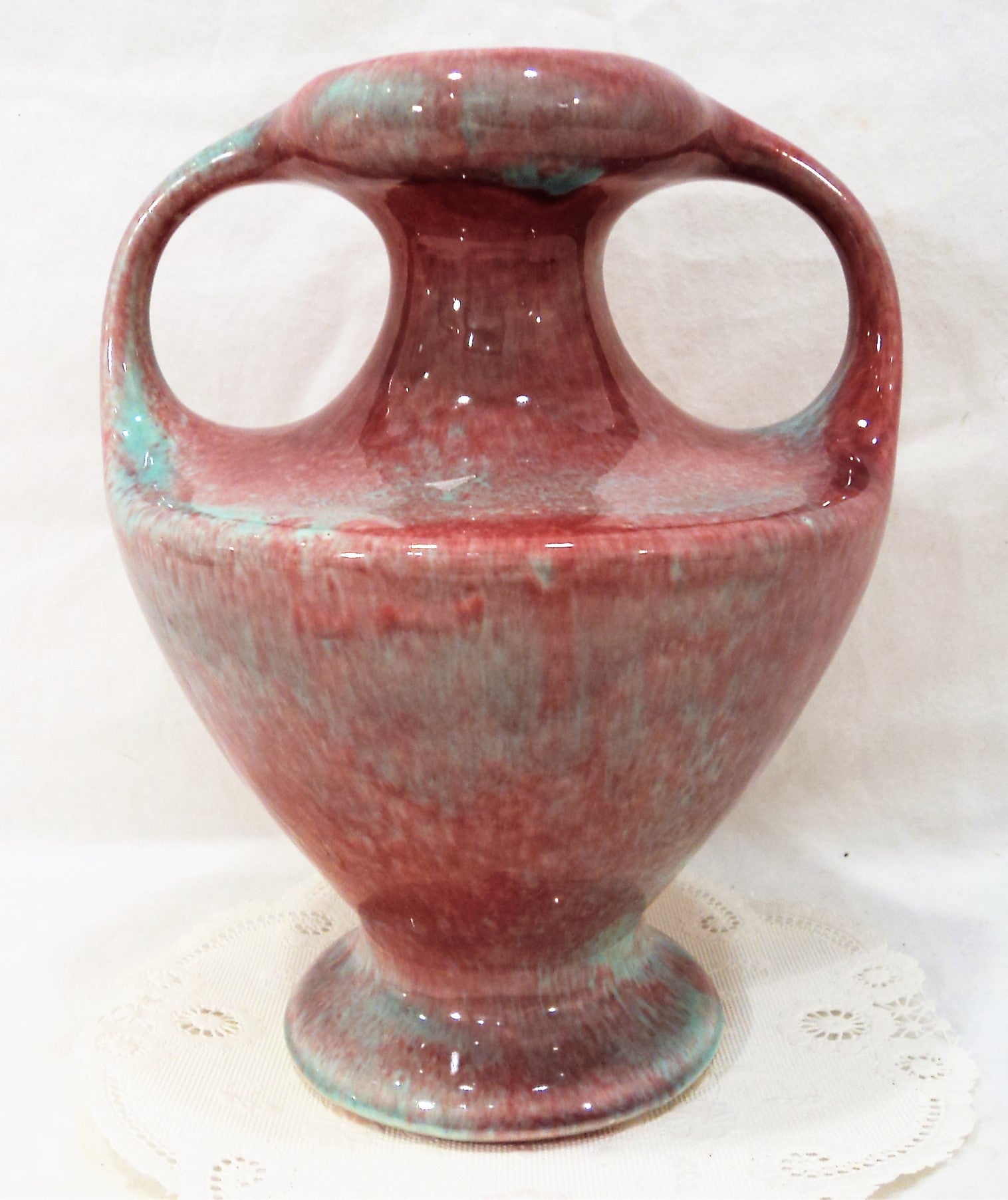 Vintage California Pottery Handled Vase/Urn