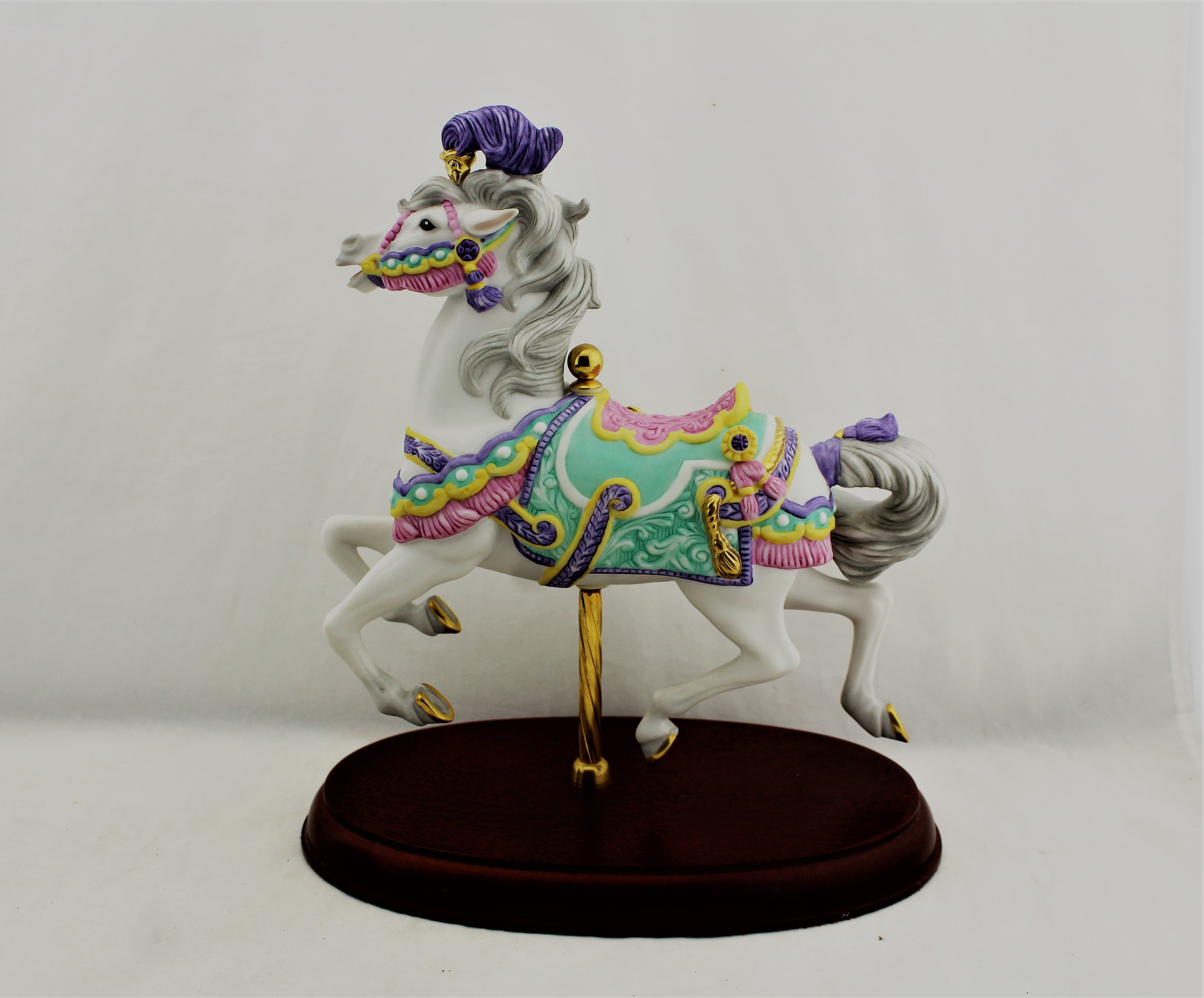 Lenox 1990 Bisque Porcelain Carousel Horse