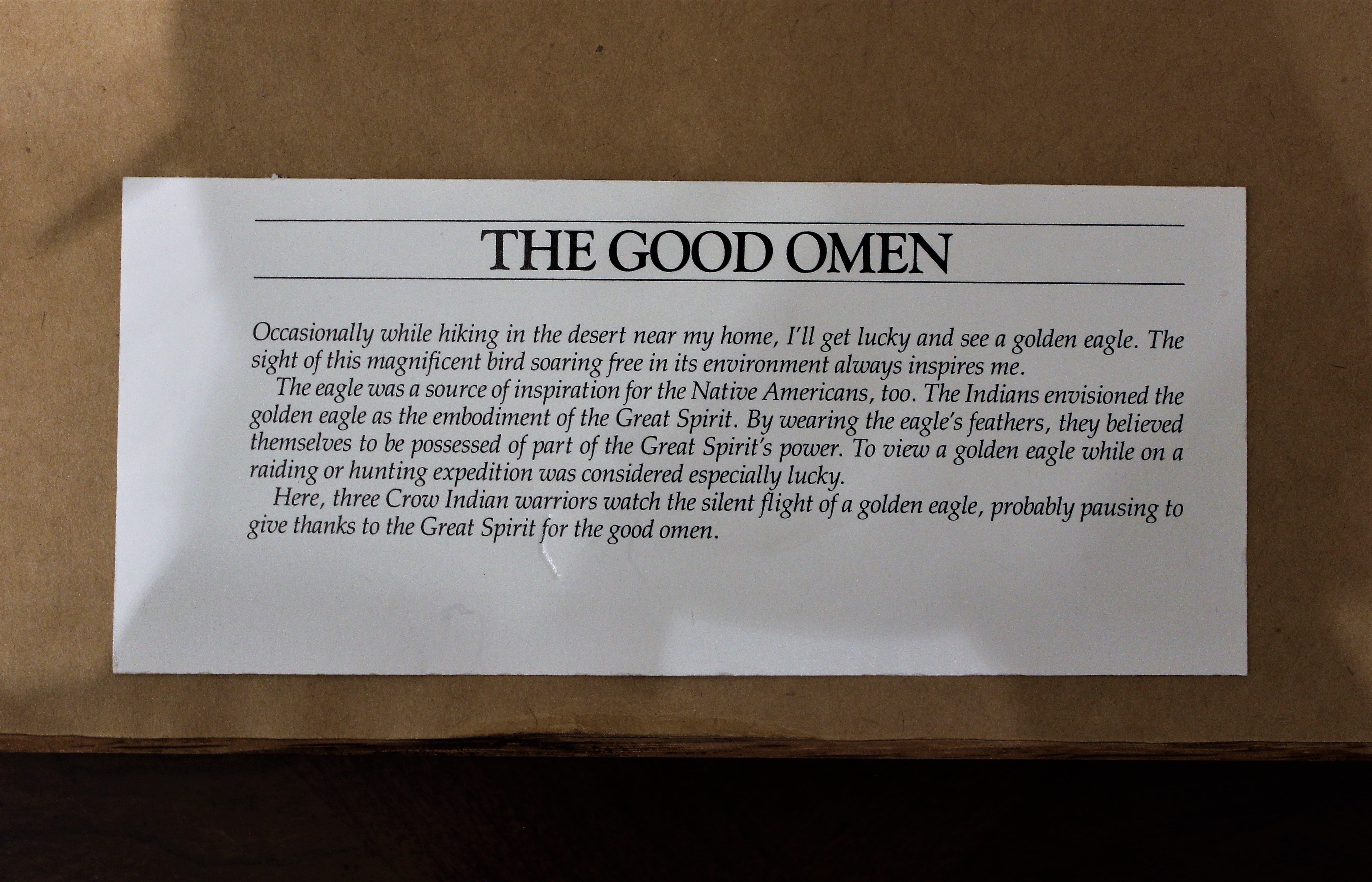 The Good Omen Print by Bev Doolittle