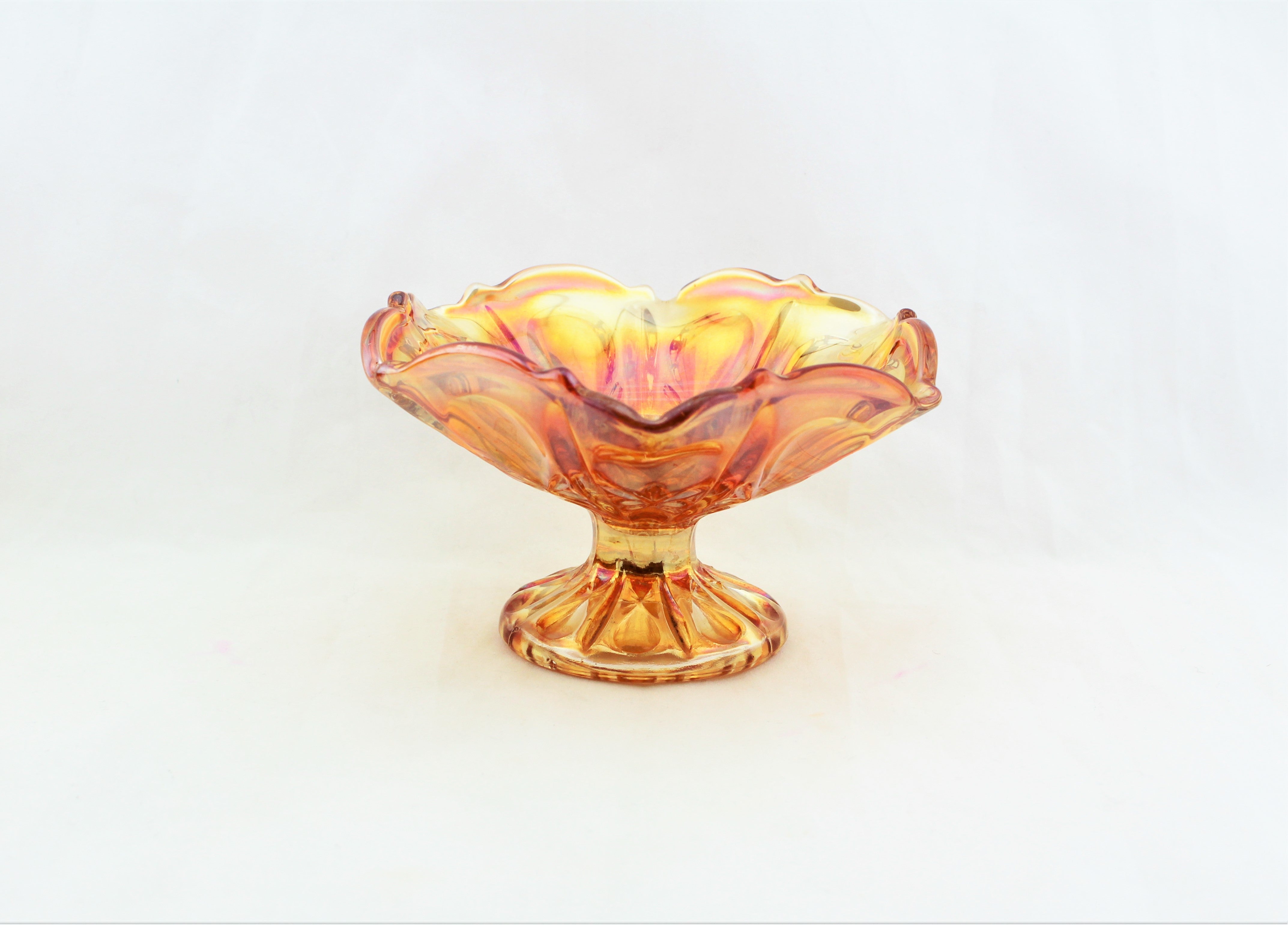 1910 Imperial Propeller Carnival Glass Compote