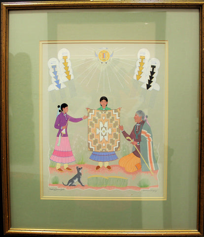 Harrison Begay Navajo Weaver Painting